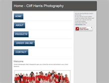 Tablet Screenshot of cliffharrisphotography.com